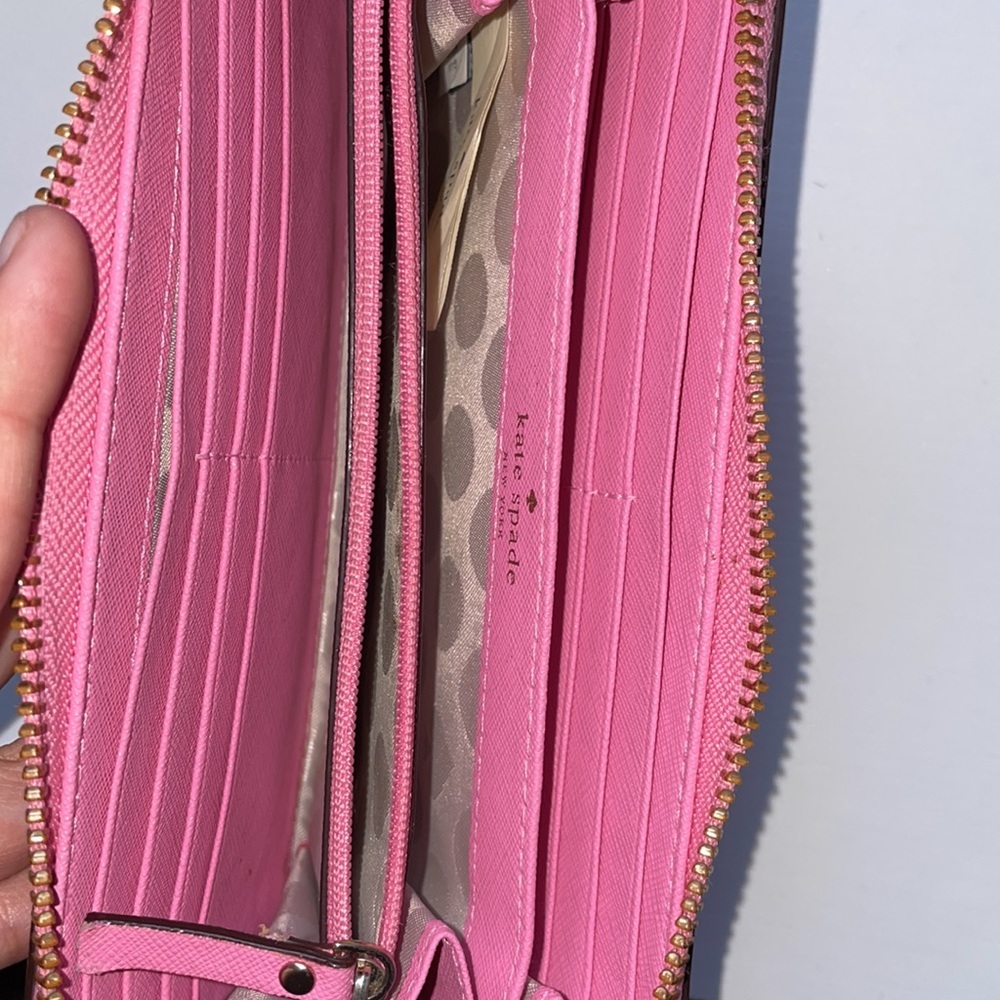 Kate Spade Long Zip Wallet in Bubblegum Pink - Picture 3 of 5